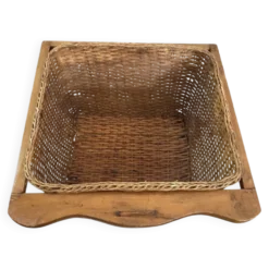 Panière en bois et osier
