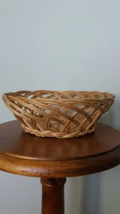 Panière en osier, panier corbeille à pain ou à fruits 23 cm