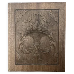 Panneau bois sculpté, décoration murale