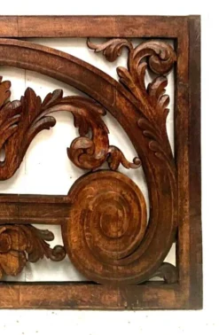 Panneau décoratif en bois de chene sculpté XIX siècle