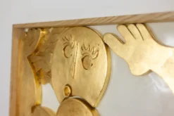 Panneau en bas-relief « Je nage dans le bonheur ». Contemporain.