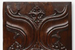 Panneau sculpté en chêne gothique, Belgique, 16e siècle