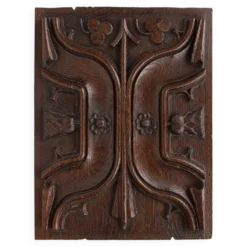 Panneau sculpté gothique en chêne, Belgique, XVIe siècle
