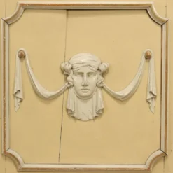 Panneaux anciens décoratifs de style néoclassique en peuplier, XIXe siècle