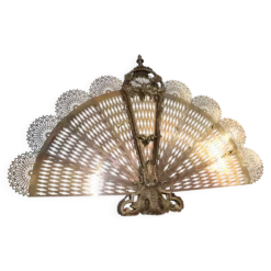 Pare cheminée/pare feu bronze fin 19ème