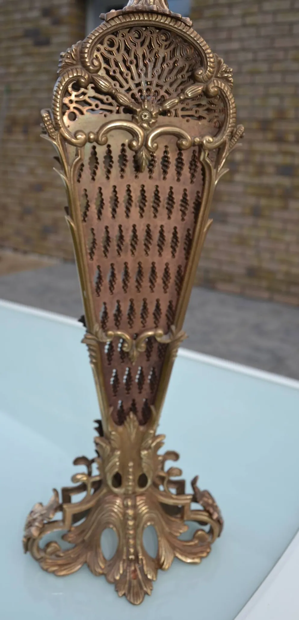 Pare cheminée/pare feu bronze fin 19ème