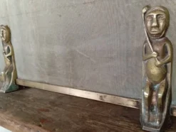 Pare feu bronze et laiton Anton Prinner