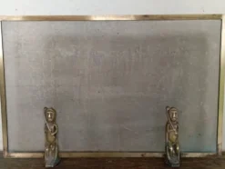 Pare feu bronze et laiton Anton Prinner