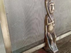 Pare feu bronze et laiton Anton Prinner