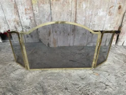 Pare Feu Grille Protection Cheminée 3 Volets Laiton Années 70 Vintage