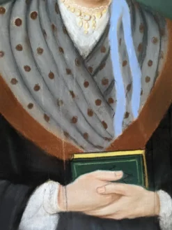 Pastel ancien portrait vintage bretonne décoration campagne