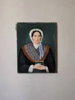 Pastel ancien portrait vintage bretonne décoration campagne