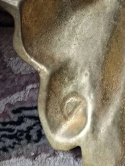 4 pattes de meuble en bronze massif