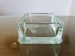 Pavé de verre , cendrier, signé LUMAX, recuit, années 40 50, Le Corbusier