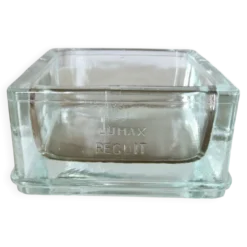 Pavé de verre , cendrier, signé LUMAX, recuit, années 40 50, Le Corbusier