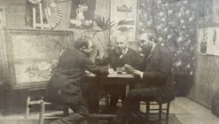 Peintres du XIXe à identifier tirage albuminé Fin XIXe