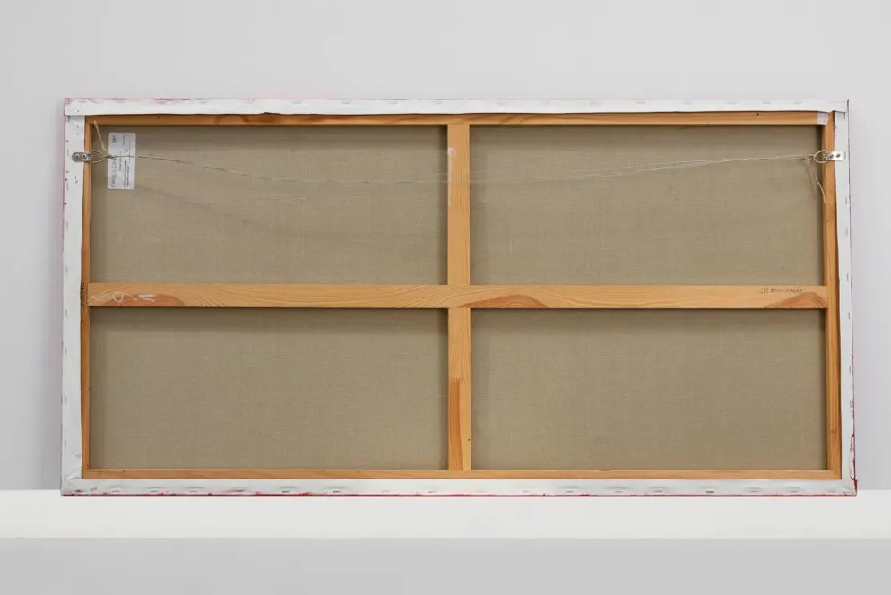 Peinture abstraite par Roeland Peperkamp, années 1990, huile sur toile