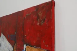 Peinture abstraite par Roeland Peperkamp, années 1990, huile sur toile