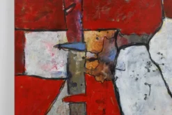 Peinture abstraite par Roeland Peperkamp, années 1990, huile sur toile