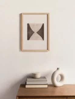 Peinture abstraite sur papier signée Eawy