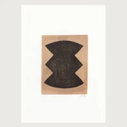 Peinture abstraite sur papier signée eawy
