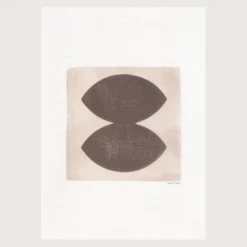 Peinture abstraite sur papier signée Eawy