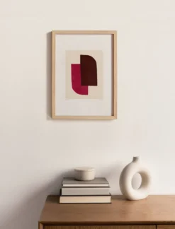 Peinture abstraite sur papier illustration signée Eawy