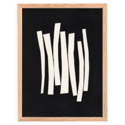 Peinture abstraite sur papier signée Eawy