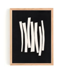 Peinture abstraite sur papier signée Eawy