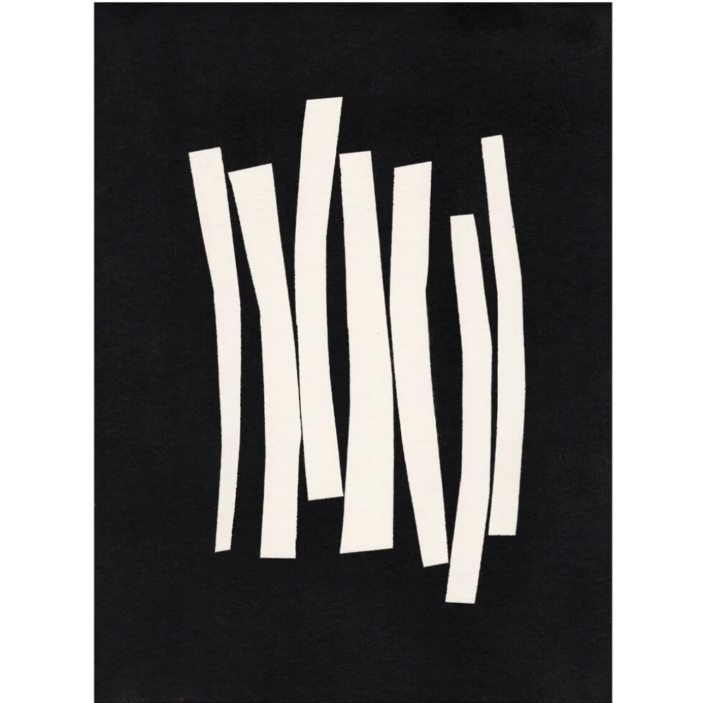 Peinture abstraite sur papier signée Eawy