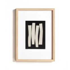 Peinture abstraite sur papier signée eawy