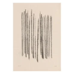 Peinture abstraite sur papier signée Eawy