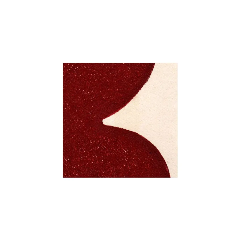 Peinture abstraite sur papier illustration rouge foncé signée Eawy