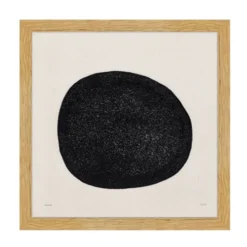 Peinture abstraite sur papier signée Eawy