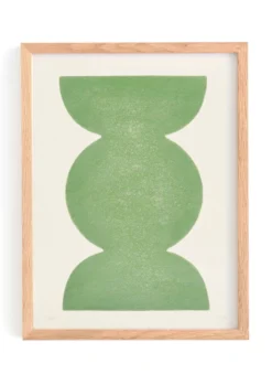Peinture abstraite sur papier signée Eawy