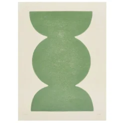 Peinture abstraite sur papier signée Eawy