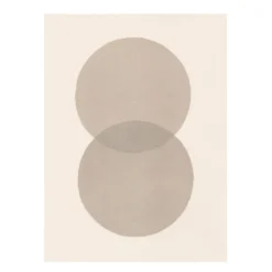 Peinture abstraite sur papier signée Eawy