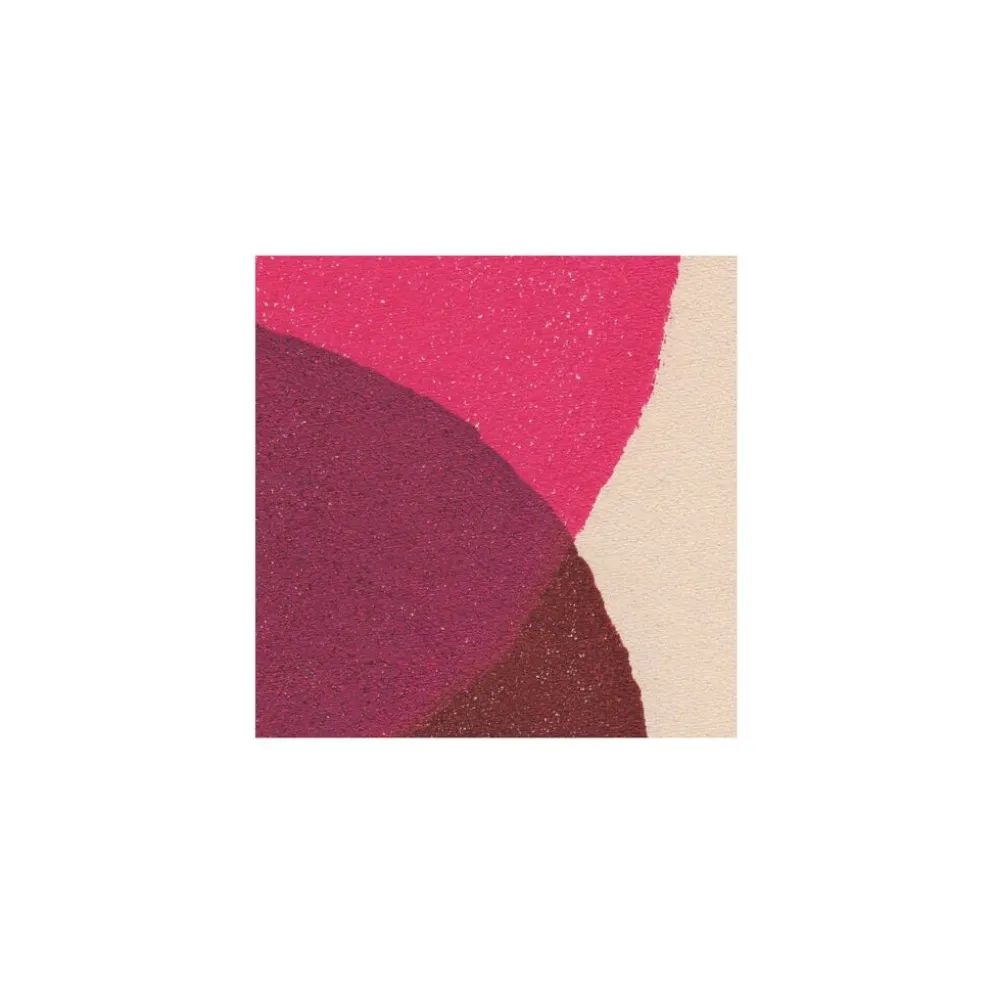 Peinture abstraite 30x40 illustration rose et marron signée Eawy