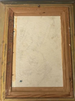 Peinture ancienne encadrée - signée R Guillet - 1948