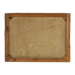 Peinture de paysage de ferme charmante, signée Wittouck, 60x80 cm