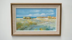Peinture de paysage scandinave par S Nilson 1976