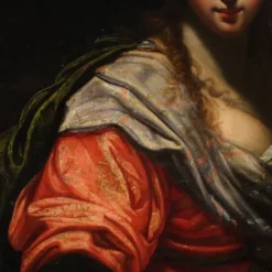 Peinture italienne ancienne du XVIIe siècle, allégorie de la magnificence.