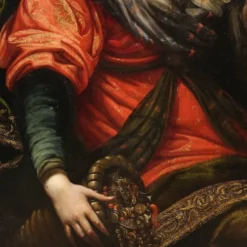 Peinture italienne ancienne du XVIIe siècle, allégorie de la magnificence.