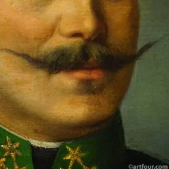 Peinture à l'huile ancienne, portrait d'un homme folklorique autrichien, Vienne 1892