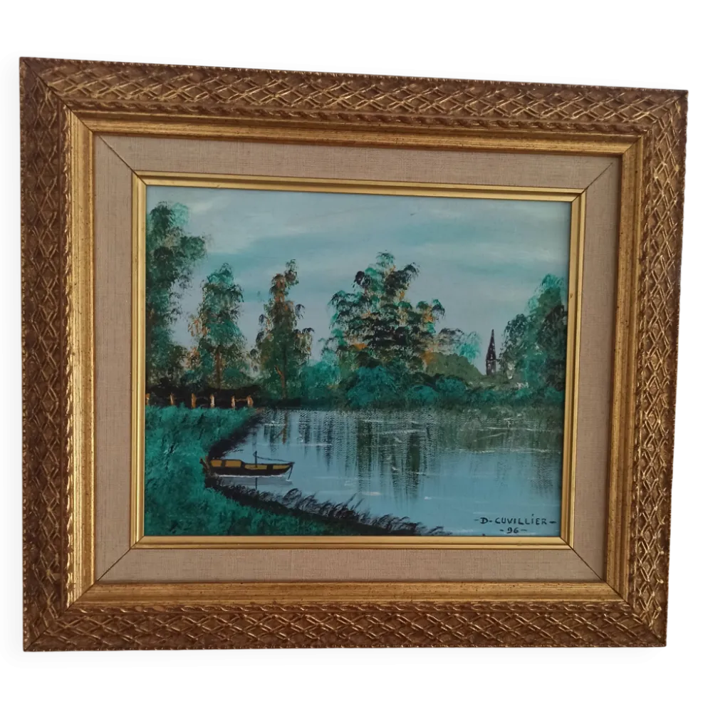 Peinture à l'huile avec cadre Direyde qualité