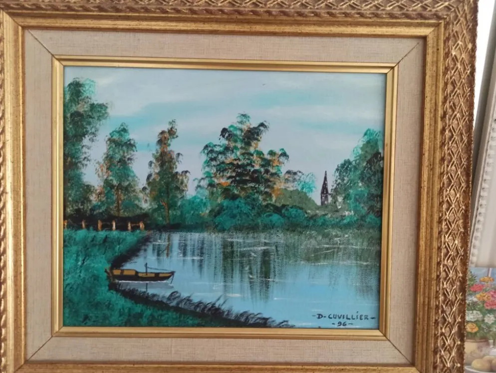 Peinture à l'huile avec cadre Direyde qualité