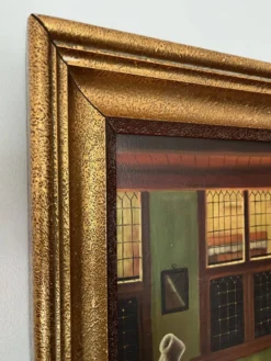 Peinture à l’huile ´femme qui lit’