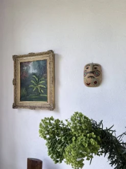 Peinture à l’huile « forêt» encadrée