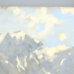 Peinture moderne signée Eugenio Spreafico, huile sur toile, XIX-XX siècle