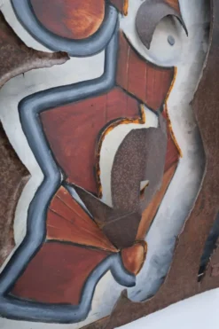 Peinture Sculpture murale « Jim l’Indien » de F BILLION